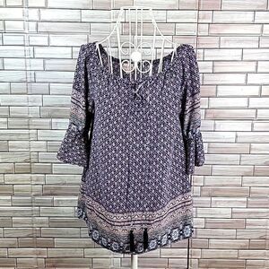 Bailey and Chloe floral summer blouse Size M